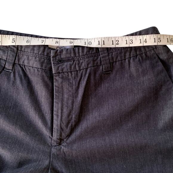 Loft Shorts Women's Size 6 Dark Academia Chambray Zip Front 10 Inch Inseam - Picture 6 of 7